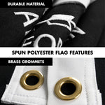 Load image into Gallery viewer, G128 Flag Pole 5 FT White Tangle Free &amp; POW MIA Flag Emb 2.5x4 FT Combo Embroidered Spun Polyester