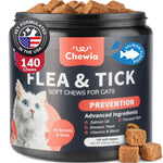 Load image into Gallery viewer, Flea Support Chews for Cats Salmon Flavor Flea and Tick Supplement for Cats Daily Oral Cat Flea and Tick Treatment Chews Soft Treats for All Breeds &amp; Ages