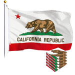 Load image into Gallery viewer, California CA State Flag 3x5 Ft 5Pack Printed Polyester By G128