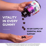 Load image into Gallery viewer, Iron Plus Gummy Vitamin Iron with Vitamin C Made in USA Gummies for Adults &amp;