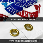 Load image into Gallery viewer, G128 Combo Pack: American USA Flag ToughWeave Series 3x5 Ft Single Sided &amp; US Coast Guard Flag Double Sided 3x5 Ft Double ToughWeave Series  Both Embroidered Polyester, Brass Grommets