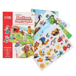 Load image into Gallery viewer, Russian Folk Tales Russian Fairy Tales Book Teremok with Reusable Stickers
