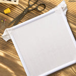 Load image into Gallery viewer, 11 Inch Plastic Embroidery Hoop   Snap Needlework Frame White Plastic Sewing Hoops Hand Embroidery Hoops   Snap Needlework Frame Cross Stitch Frame Square Embroidery Hoop for Cross Stitching Quilting