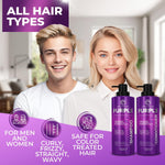 Load image into Gallery viewer, Purple Shampoo and Conditioner Set 14 Fl Oz Set of 2 Sulfate Free Formula for Women and Men For Toning and Balancing Brassy Blonde Silver and Gray Hair