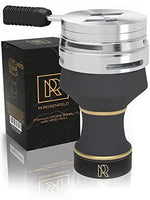 Load image into Gallery viewer, Hookah Bowl Set Premium Stone Black Bowl Shisha Bowl with Cover Heat Holder