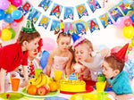 Load image into Gallery viewer, Happy Birthday Banner Garland Shark Theme Party Supplies For Kids Baby Shower