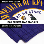 Load image into Gallery viewer, G128 Combo Pack: 6 Ft Tangle Free Spinning Flagpole (White) &amp; Kentucky Flag 3x5 Ft Printed 150D Polyester, Brass Grommets (Flag Included) Aluminum Flag Pole
