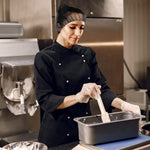 Load image into Gallery viewer, ABC PACK &amp; SUPPLY Black Disposable Hair Net 24 Inches. 100 Pack Micro Nylon Bouffant Hair Nets. Bouffant Caps Disposable with Elastic Edge. Stretchable Hairnets for Foodservice Industrial Use