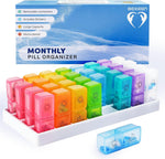Load image into Gallery viewer, Monthly Pill Organizer 2 Times A Day 30 Day Medicine Organizer Large Pill Case