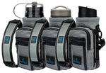 Load image into Gallery viewer, Water Bottle Holder Carrier Bottle Cooler w Adjustable Shoulder Strap Gray 24oz
