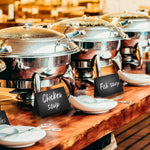Load image into Gallery viewer, 10 Pack Mini Chalk Board Tent Sign for Food Buffet Party Wedding Mini Chalkboard Signs for Food Small Tent Cards Chalk Black Tent Party Food Labels Table Tent Tags for Food Display