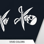 Load image into Gallery viewer, G128 Pirate (Jolly Roger)  Swords Bunting Banner  Flag 8.2 x 5.5 Inch, Full String 33 Feet  Printed 150D Polyester, Decorations For Bar and Festival Events Celebration