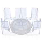 Load image into Gallery viewer, Canasta Card Holder   6 Deck Plastic Revolving Card Game Holder Playing Cards Tray Rotating 360° Organizes Multiple Decks for Canasta Poker and More  Lightweight Durable with Smooth Rotation