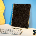 Load image into Gallery viewer, Aesthetic Planner Academic Year July 2024 June 2025 8.5 x11 with Weekly and Monthly Calendar pages Daily Planner for Office Teacher Student Work (Black)
