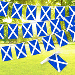 Load image into Gallery viewer, G128 Scotland Scottish Bunting Banner  Flag 8.2 x 5.5 Inch, Full String 33 Feet  Printed 150D Polyester, Decorations For Bar, School, Festival Events Celebration