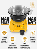 Load image into Gallery viewer, Premium Hookah Coal Burner Yellow Burner for Hookah 450W Fire Tower Stove