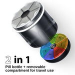 Load image into Gallery viewer, Large Supplement Organizer Bottle Pill Dispenser 2 in 1 Big Vitamin Holder and
