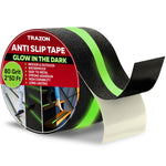 Load image into Gallery viewer, Grip Tape Heavy Duty Anti Slip Tape for Stairs 2 Inch x 50 Feet Black with Glow