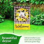 Load image into Gallery viewer, G128 Combo Pack: Garden Flag Stand Black 36 in x 16 in &amp; Garden Flag Summer Decoration Welcome Bird with Fruit Wreath 12x18 DoubleSided Blockout Fabric