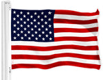 Load image into Gallery viewer, American USA Flag 4x6 Ft LiteWeave Pro Series Printed 150D Polyester Country Flag, Indoor/Outdoor, Vibrant Colors, Brass Grommets, Thicker and More Durable Than 100D 75D Polyester