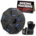 Load image into Gallery viewer, Music Boxing Machine for Adults Durable Wall Mounted Bluetooth Music Punching Machine with 9 Modes Shock Absorbing Pads LED Screen &amp; Included Gloves Boxing Equipment for Training at Home