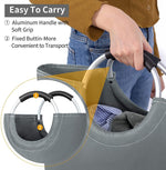 Load image into Gallery viewer, 82L Large Laundry Basket Collapsible Grey Silver Fabric Hamper Foldable Laundry Bag With Handles Waterproof Washing Clothes Bin Bag Dirty Cloth Storage