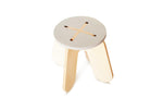 Load image into Gallery viewer, BABAI Wooden Kids Stool X in Grey Color for 18m7yrs