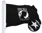 Load image into Gallery viewer, G128 POW MIA Flag 3x5 FT 2Pack Embroidered Spun Polyester