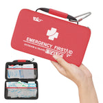 Load image into Gallery viewer, Small First Aid Kit for Car Office 121 Pieces Sturdy Red EVA Travel First Aid Kit with Zip Carabiner Waterproof Basic First Aid Kit for Home Portable Mini Emergency First Aid Kit Travel