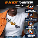 Load image into Gallery viewer, Cat Patches Iron On &amp; Sew On Set of 8 Easy Fix Embroidered Funny Patches for Hats Jackets Backpacks Jeans &amp; Bags Cute Cat Patch Set Valentines Day Gifts for Animal Lovers and DIY Decor