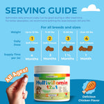 Load image into Gallery viewer, 12 in 1 Dog Multivitamin 120 Soft Treats   Glucosamine Joint Support   Gut Digestive Enzymes &amp; Probiotics   Cranberry Urinary Health &amp; Vitamins for Energy Skin Coat Liver &amp; Immune Aid Dog Vitamins