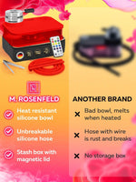 Load image into Gallery viewer, Red Hookah Set Premium Portable Hookah Set With Everything And Bag