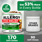 Load image into Gallery viewer, Dog Allergy Relief Chews Dog Itching Skin Relief Treatment Pills 170 Treats