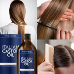 Load image into Gallery viewer, Cold Pressed Organic Castor Oil Hexane Free 500ml Pure Castor Oil for Hair Skin