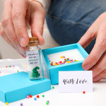 Load image into Gallery viewer, Anniversary Present for Her &amp; Him Valentines Day Romantic Gift to Boyfriend Girlfriend Message I Love You Gifts Wife Husband (Snake I Sssssstill Love You In Teal Gift Box)