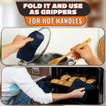 Load image into Gallery viewer, 4 Pcs Microwave Bowl Cozy Holders – Deep Navy Blue Microwave Bowl Holders for Hot Food Protect Hands from Hot Dishes – Soft &amp; Heat Resistant Fabric for Safe Heating &amp; Convenient Use in the Kitchen