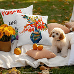 Load image into Gallery viewer, Fall Decoration Pumpkin Oil Painting Style Waterproof Throw Pillow Covers 18 x 18 In Set of 4, Beautiful Cushion Covers for Autumn Sofa Couch Decoration