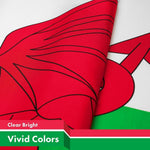 Load image into Gallery viewer, G128 5 Pack: Wales Welsh Flag  3x5 Ft  LiteWeave Pro Series Printed 150D Polyester  Country Flag, Indoor/Outdoor, Vibrant Colors, Brass Grommets, Thicker and More Durable Than 100D 75D Polyester