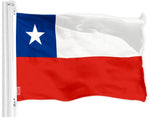 Load image into Gallery viewer, G128 Combo Pack: USA American Flag 3x5 Ft 150D Printed Stars &amp; Chile (Chilean) Flag 3x5 Ft 150D Printed