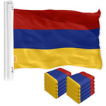 Load image into Gallery viewer, G128 10Pack: Armenia Armenian Flag 3x5 FT Printed 150D Polyester