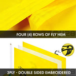 Load image into Gallery viewer, G128 Combo Pack: American USA Flag ToughWeave Series 2x3 Ft Single Sided &amp; Gadsden Don't Tread On Me Flag Double Sided 2x3 Ft Double ToughWeave Series  Both Embroidered Polyester, Brass Grommets