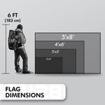 Load image into Gallery viewer, G128 Combo Pack: American USA Flag 3x5 Ft &amp; Alabama AL State Flag 3x5 Ft  Both ToughWeave Series Embroidered 300D Polyester, Embroidered Design, Indoor/Outdoor, Brass Grommets
