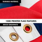 Load image into Gallery viewer, Combo Pack 6 Ft Tangle Free Spinning Flagpole Black)Open Vertial Flag 3x5 ft
