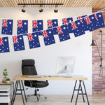 Load image into Gallery viewer, G128 Australia Australian Bunting Banner  Flag 8.2 x 5.5 Inch, Full String 33 Feet  Printed 150D Polyester, Decorations For Bar, School, Festival Events Celebration