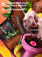 Load image into Gallery viewer, Black Mango Hookah Flavors Mango 3.5 ounce   Tea Leaves Juicy Mango Herbal 100 Gram Hookah Shisha Tobacco Free   Hookah Tobacco &amp; Nicotine Free Shisha with Real Organic Shisha Hookah Flavors Mango Fruit