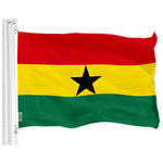 Load image into Gallery viewer, Ghana Flag 3x5 Ft Printed 150D Polyester Country Flag Indoor Outdoor Vibrant