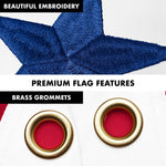 Load image into Gallery viewer, G128 Combo Pack: 6 Ft Tangle Free Aluminum Spinning Flagpole (Silver) &amp; Arkansas AR State Flag 3x5 Ft, Double ToughWeave Series Double Sided Embroidered 210D Polyester  Pole with Flag Included