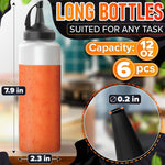 Load image into Gallery viewer, 6 Pcs Condiment Squeeze Bottles for Sauces 12 oz – Squirt Bottles for Liquids Refillable Leak Proof Easy to Fill  Durable and Convenient Salad Dressing Dispenser  Dressing Mustard Ketchup Bottle
