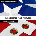 Load image into Gallery viewer, G128  6 Feet Tangle Free Spinning Flagpole (Black) Tennessee Flag Brass Grommets Embroidered 3x5 ft (Flag Included) Aluminum Flag Pole