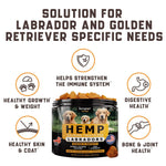 Load image into Gallery viewer, Calming Chews for Labrador Dogs with Valerian Root and Hemp Oil   Aid during Car